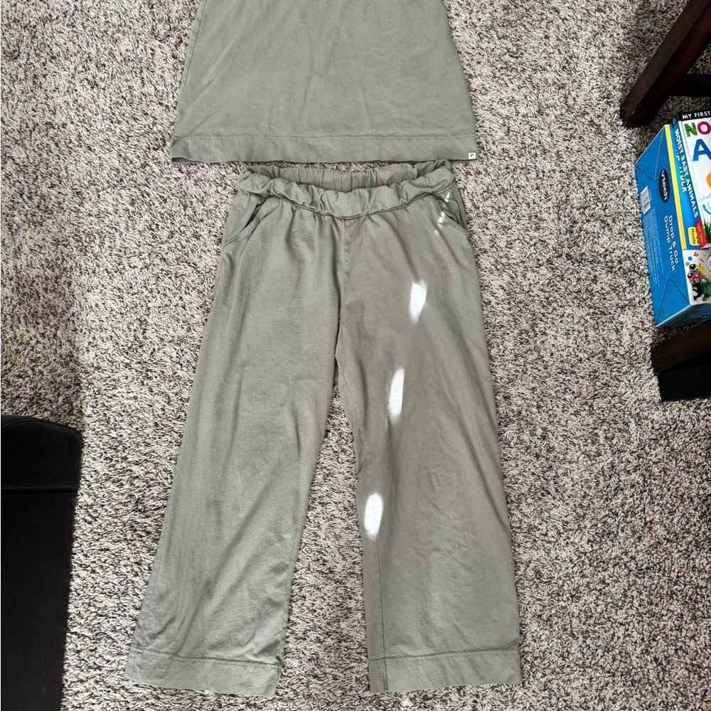 Pact women’s  Olive Green Casual top and Bottoms